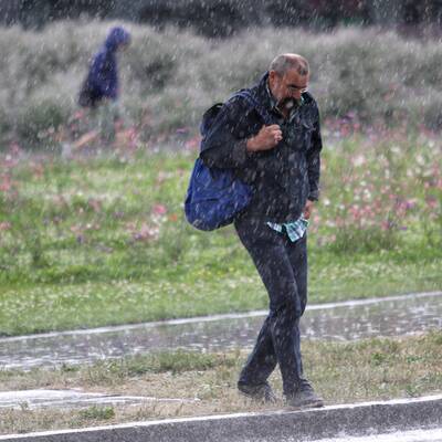Sintflutartiger Wolkenbruch in Wien