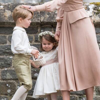 George und Charlotte als Blumenkinder
