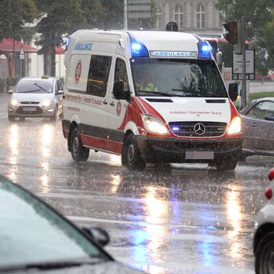 Sintflutartiger Wolkenbruch in Wien