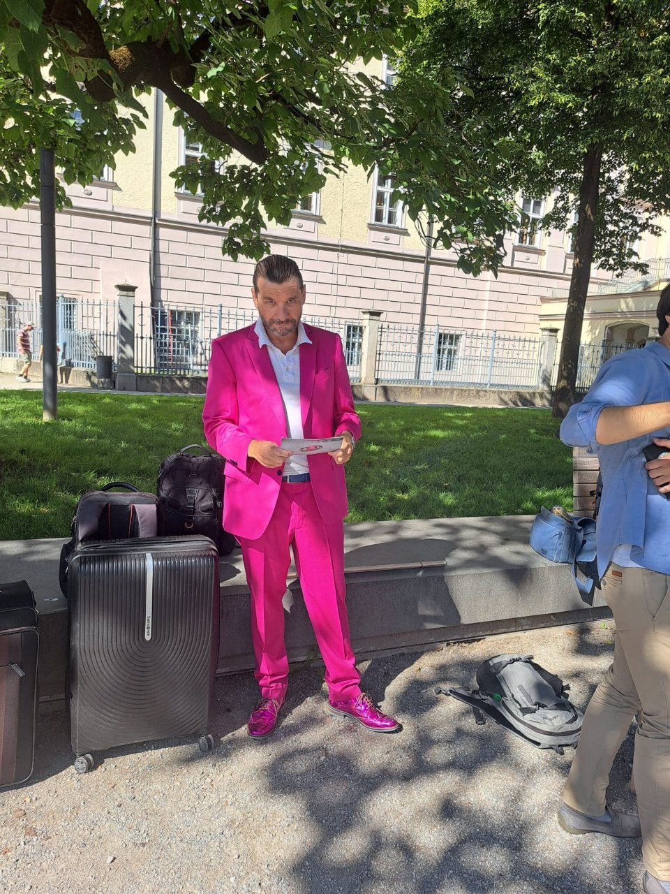 Science Buster Martin Puntigam bei Klimademo in Linz