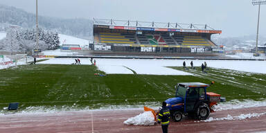 WAC gegen Altach wegen Schneefalls erst um 17 Uhr