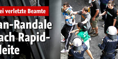 Fan-Randale nach Rapid-Pleite