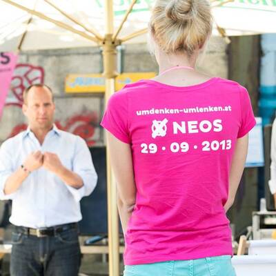 NEOS-Wahlkampfgeschenke