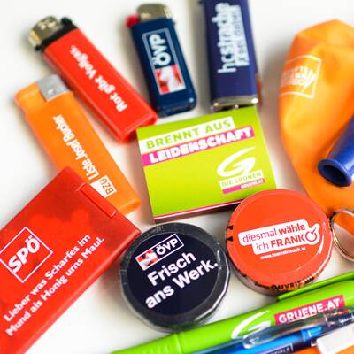 NEOS-Wahlkampfgeschenke