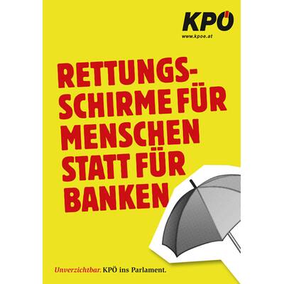 Wahlplakat KPÖ