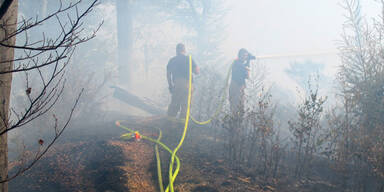 Gewitter lösen Waldbrand bei Salzburg aus