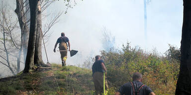 Gewitter lösen Waldbrand bei Salzburg aus
