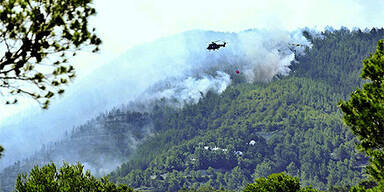 Waldbrand in Ibiza