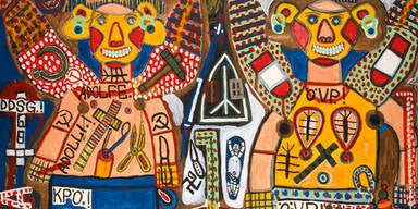 Gemälde, Gulasch und Leberkäs