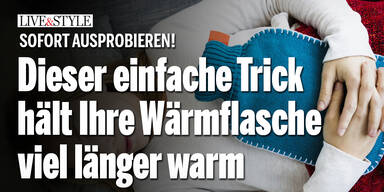 Dieser einfache Trick hält Ihre Wärmflasche viel länger warm