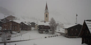 Fotos vom Wintereinbruch im Bergland