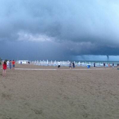 Angst und Staunen am Strand