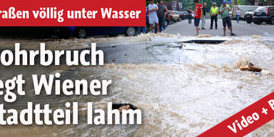 Wien: Wasserrohrbruch legte Verkehr lahm