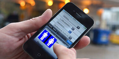 Smartphone-App findet saubere Toiletten