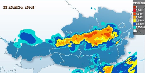 Wintereinbruch in Österreich
