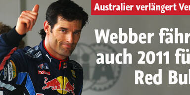 Webber fährt auch 2011 für Red Bull