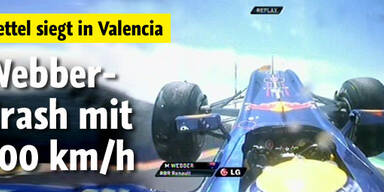 Brutaler Abflug von Webber