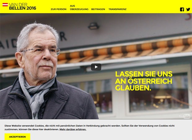 Van der Bellen Website