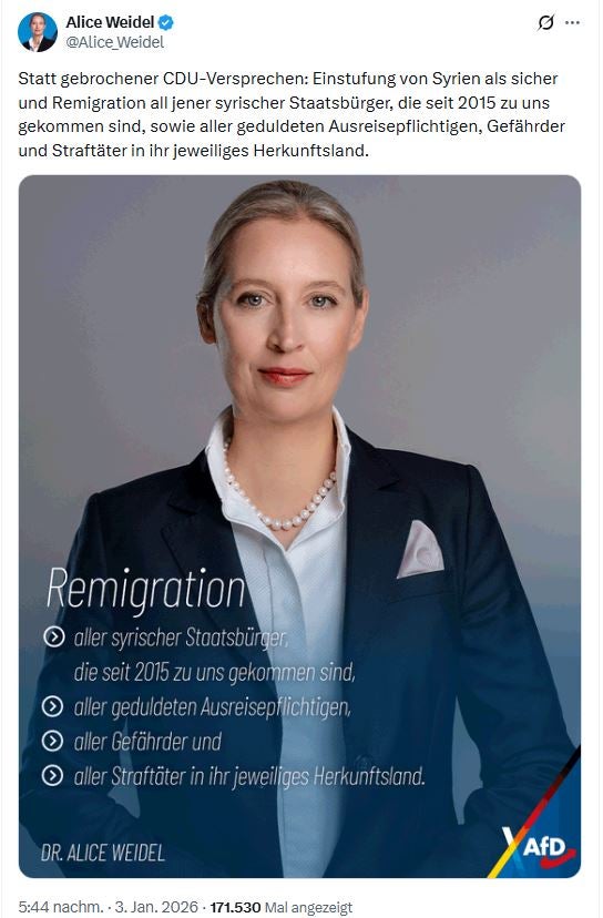Weidel Remigration