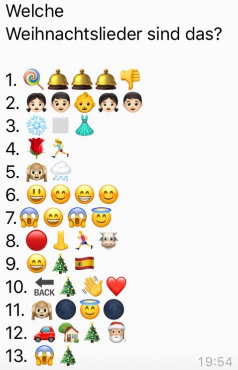 Erkennen Sie diese Weihnachtslieder?