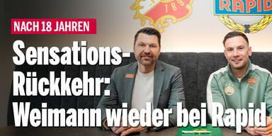 Sensations-Rückkehr: Weimann wieder bei Rapid