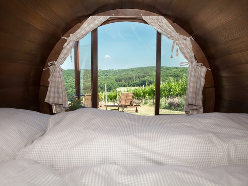 Übernachten im Weinfass