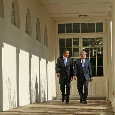 Bush empfängt Obama im Weißen Haus