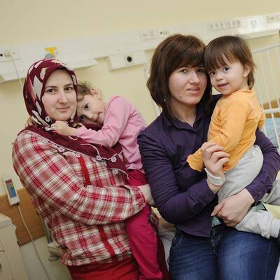 Familien bei Brand gerettet