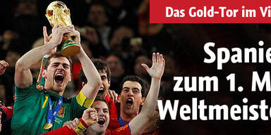 Spanien zum ersten Mal Weltmeister