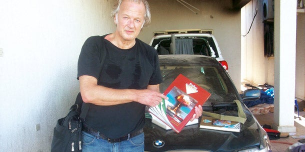 Karl Wendl in Gaddafis Palast in Tripolis