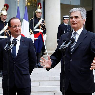 Werner Faymann / Francois Hollande 