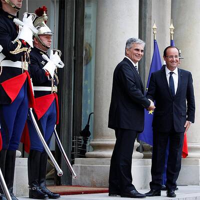Werner Faymann / Francois Hollande 