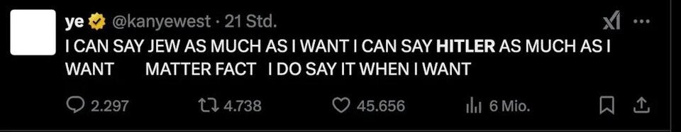 Hitler-Eklat um Kanye West