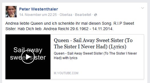Westenthaler trauert um seine Schwester