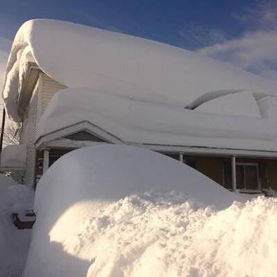 So viel Schnee liegt in Buffalo