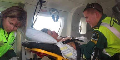 Frau &uuml;berlebt Wespen- Attacke mit 150 Stichen