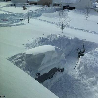 So viel Schnee liegt in Buffalo