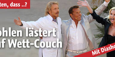 Frecher Bohlen lästert auf Wett-Couch