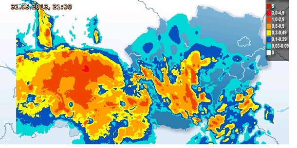 Starkregen überflutet Österreich