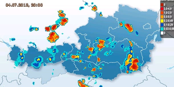 Sommer mit Abstrichen in Österreich