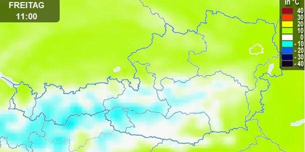 30 cm Neuschnee in Österreich