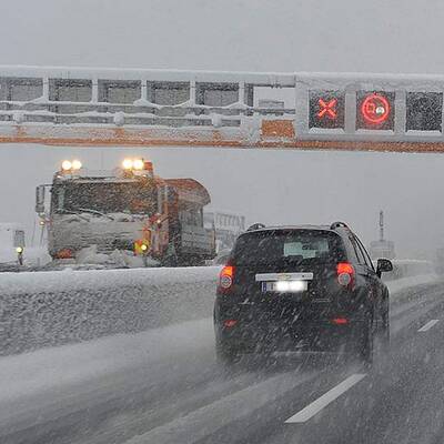 Wintereinbruch in Westösterreich 