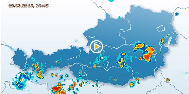 Unwetter-Alarm in Süd- und Ostösterreich