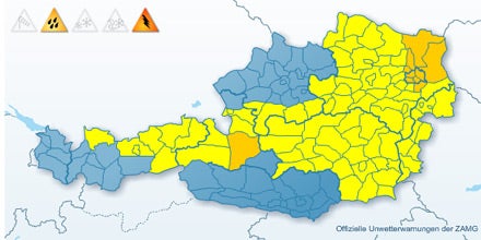 Wetterwarnung Österreich