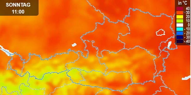 Das waren die heißesten Orte Österreichs