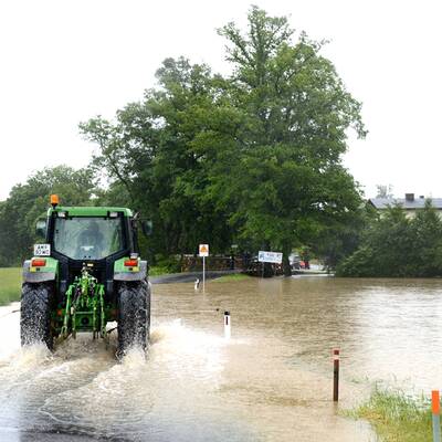 Starkregen überflutet Österreich