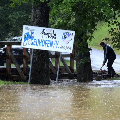 Starkregen überflutet Österreich