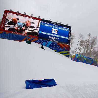 Schlechtwetter verhindert Herren-Super-G