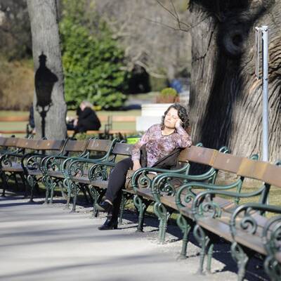 Viele zog es an die sonnigen Plätze