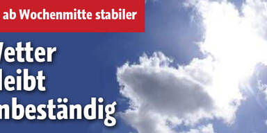 Wetter bleibt zunächst unbeständig